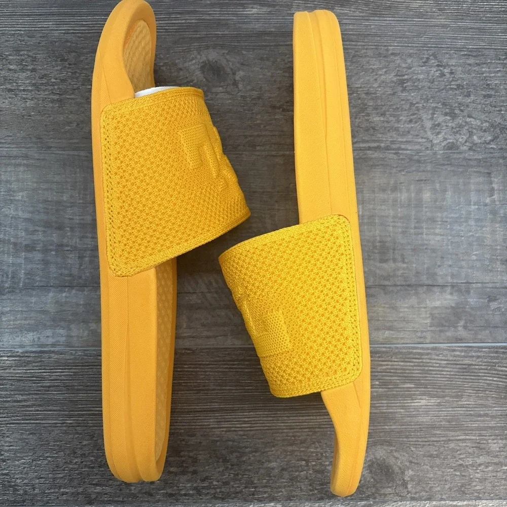 APL Slides Men's 11 BL TechLoom Mango Sandals $130‎ NEW Defect